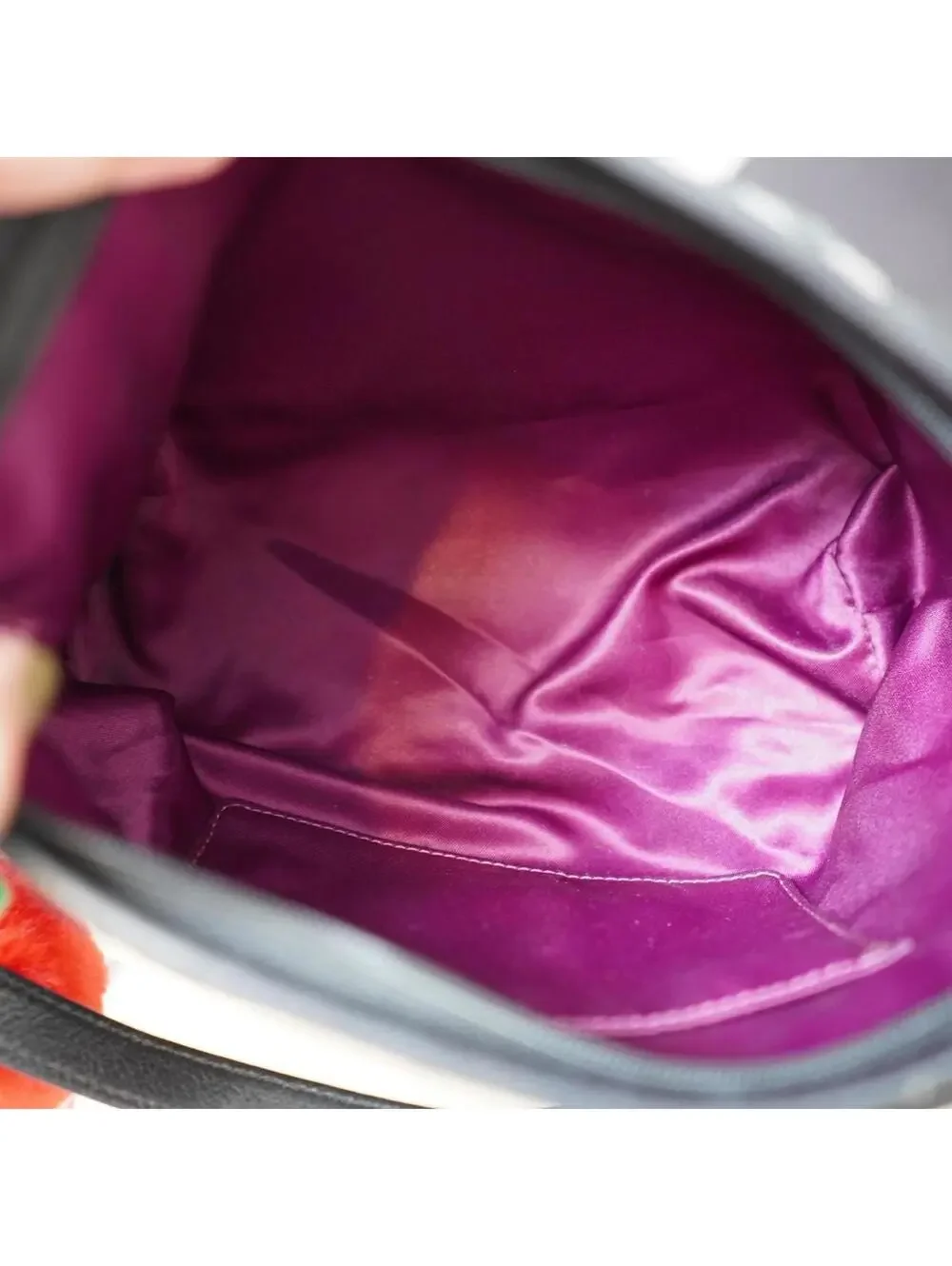 Coach Op Art Baguette Bag Black Silver Mini Y2K - Picture 4 of 4